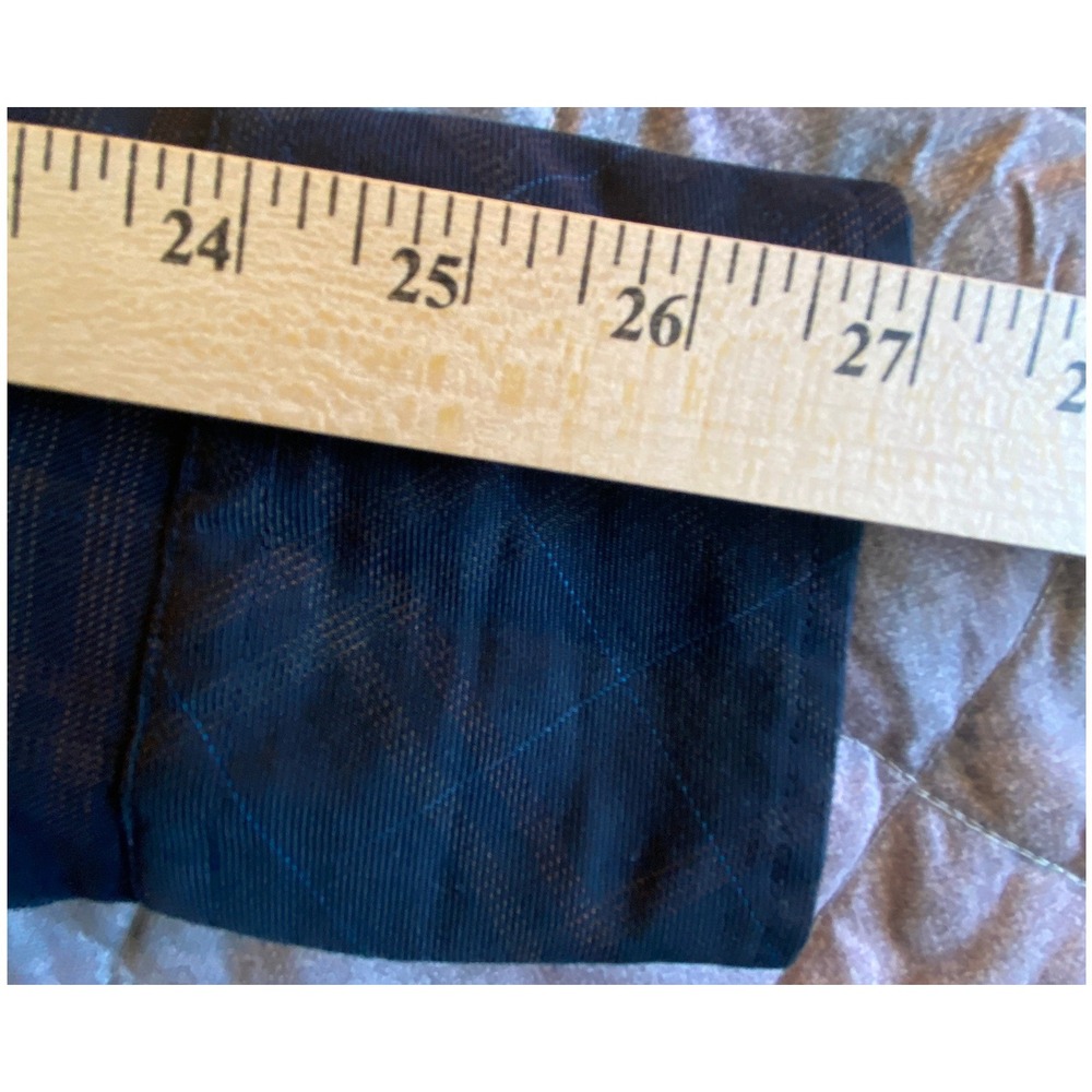 Rusty Men's Large Grey Plaid Long Sleeve Button Down Fleece lined Shirt Jacket - Picture 11 of 12